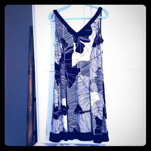 Flattering Ralph Lauren tropical print dress